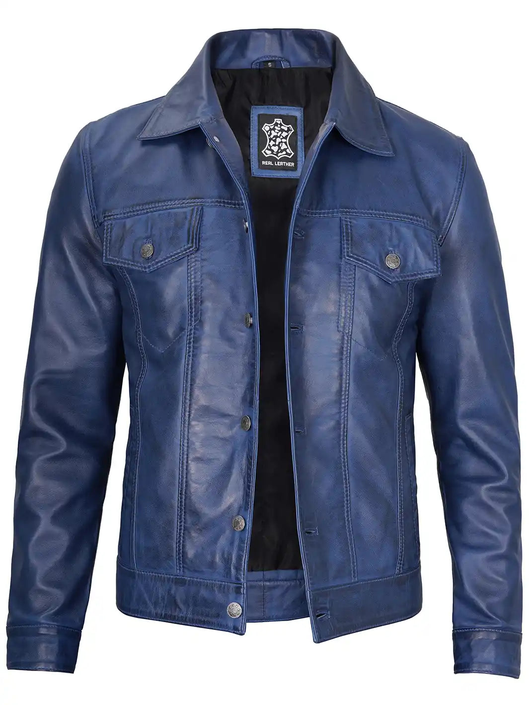 Veste en cuir camionneur