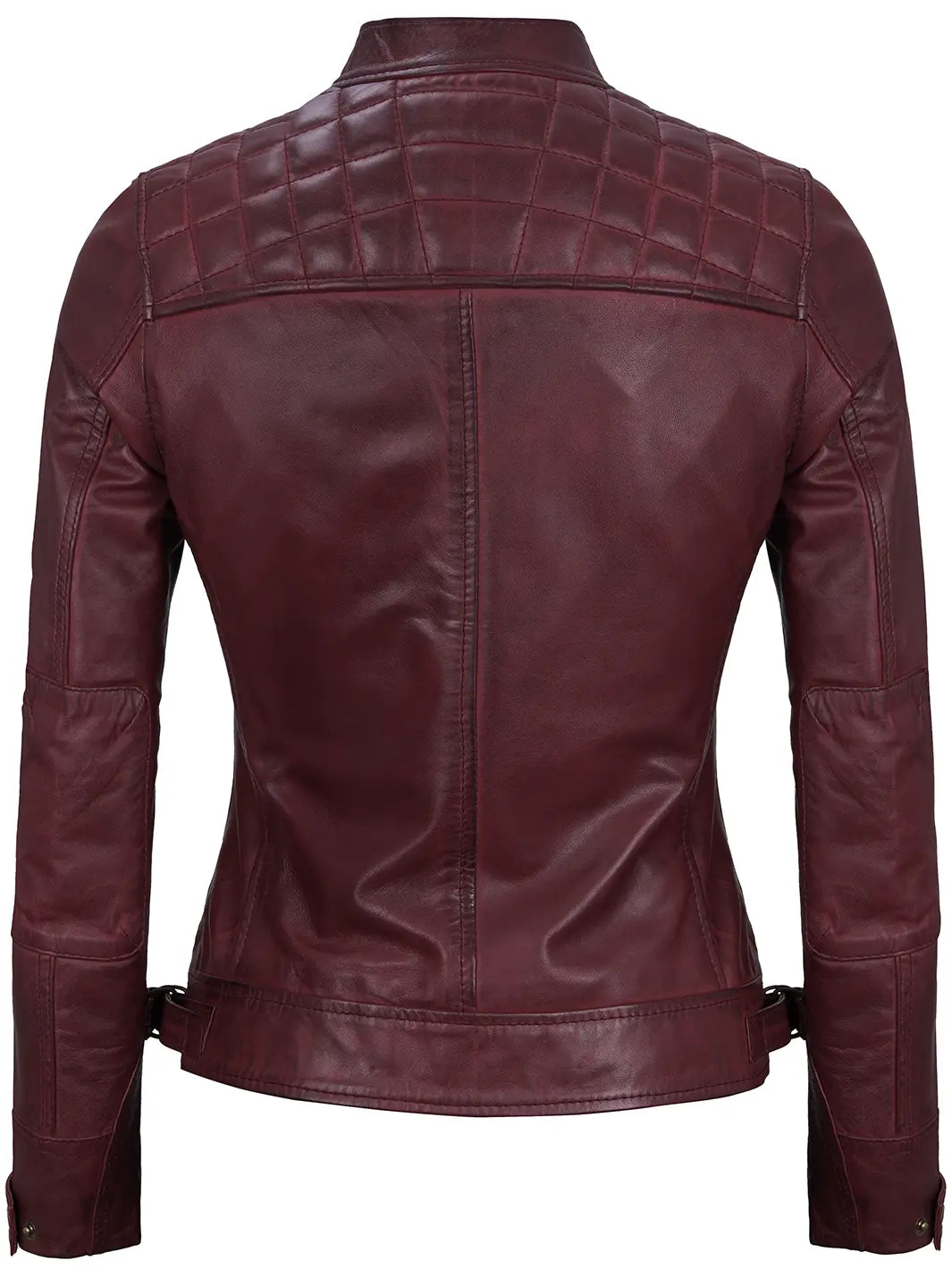 Veste en cuir véritable Cafe Racer
