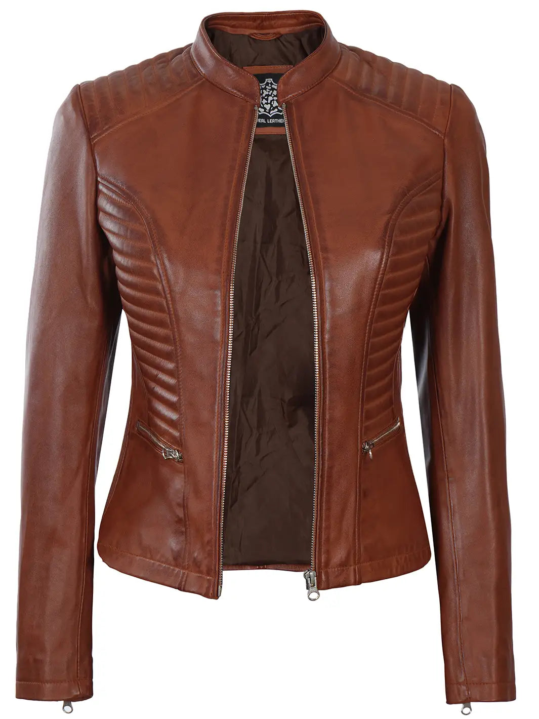 Blouson cuir femme Cafe racer
