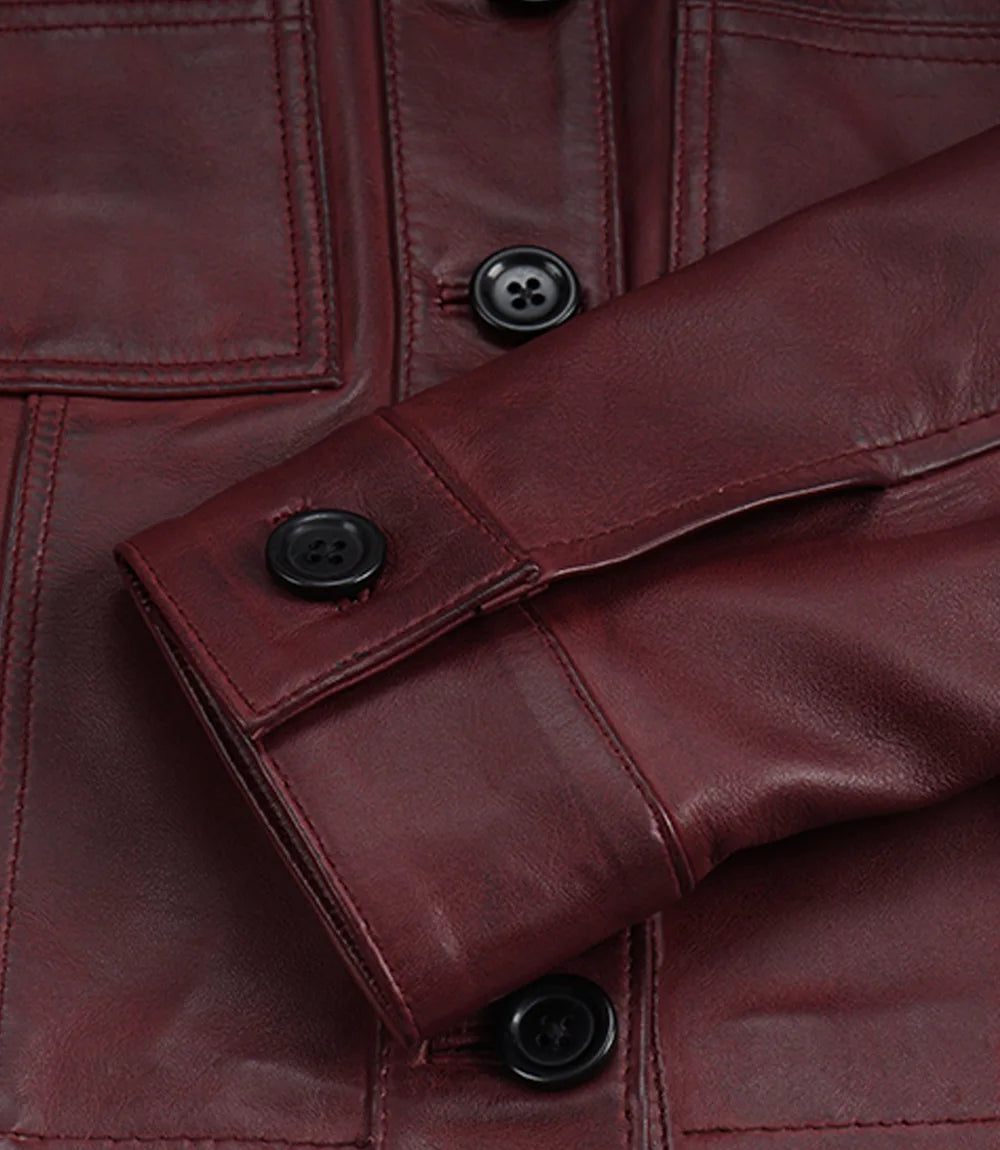 Pour Femme Veste En Cuir