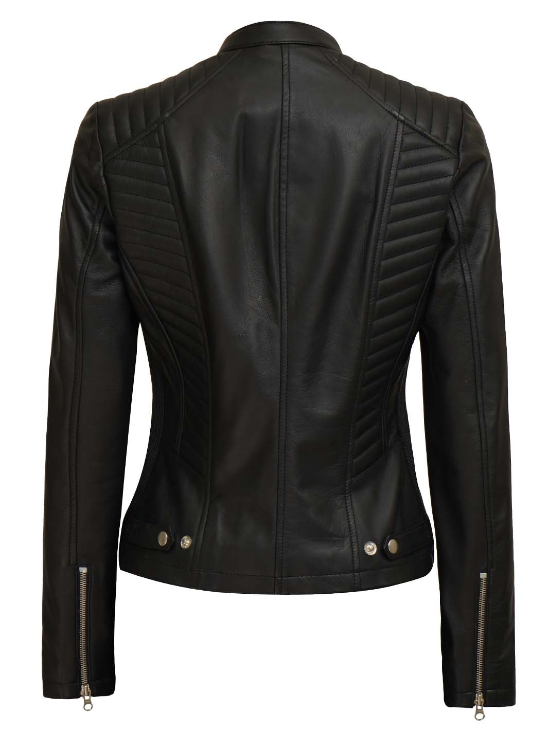 Veste en cuir pour femme