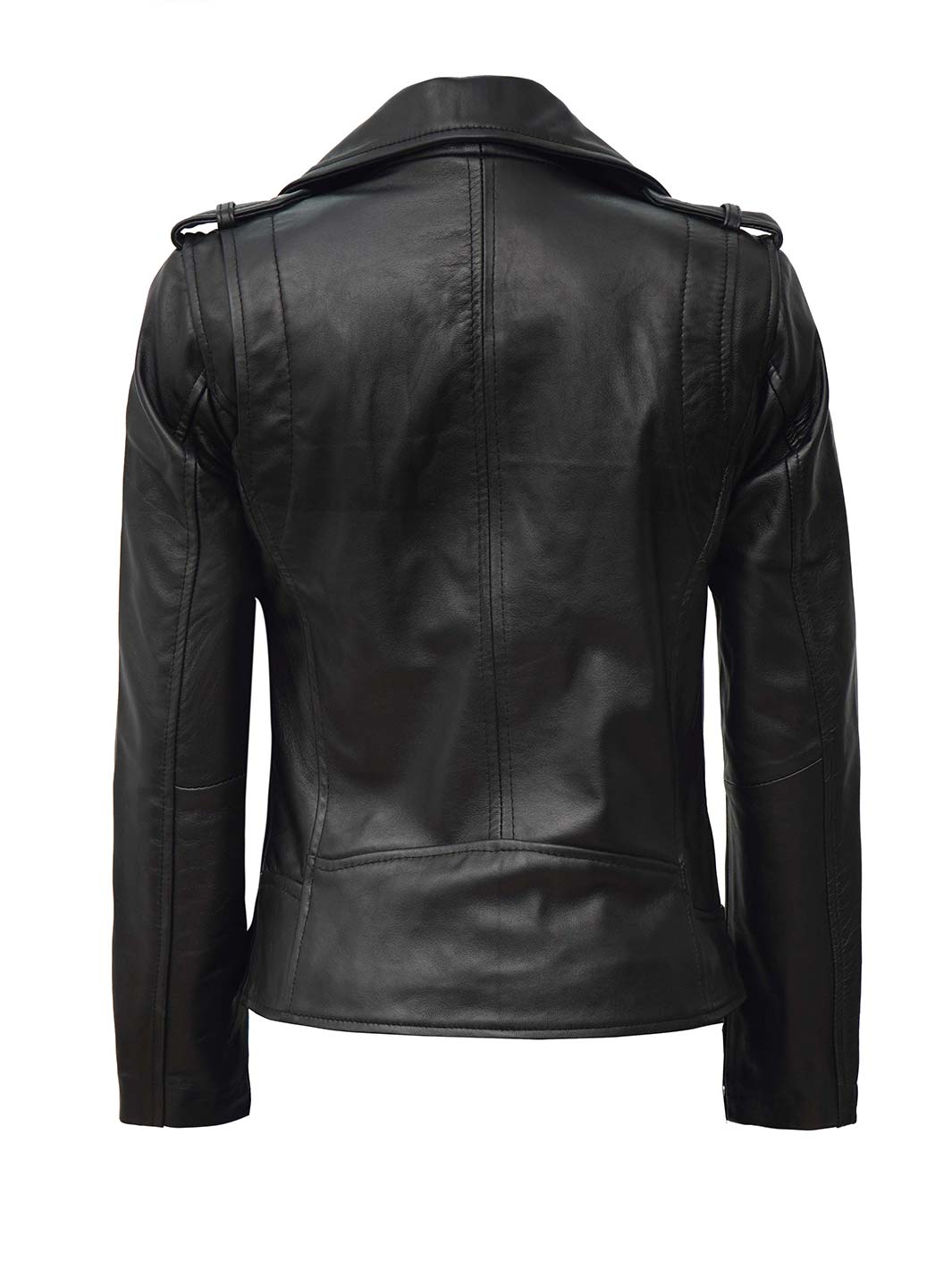 Veste en cuir de motard pour femmes