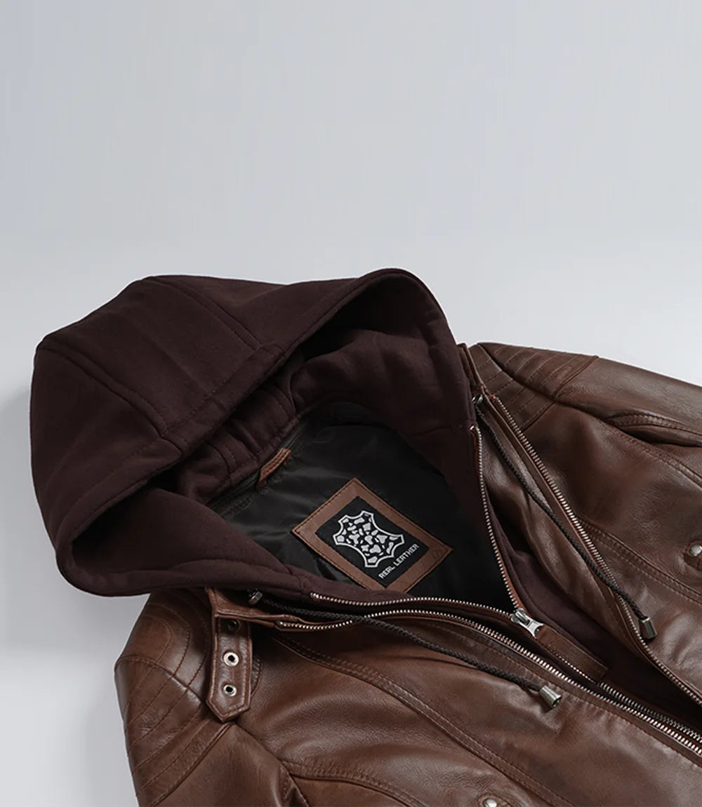 Femmes Cognac Véritable Cuir Veste