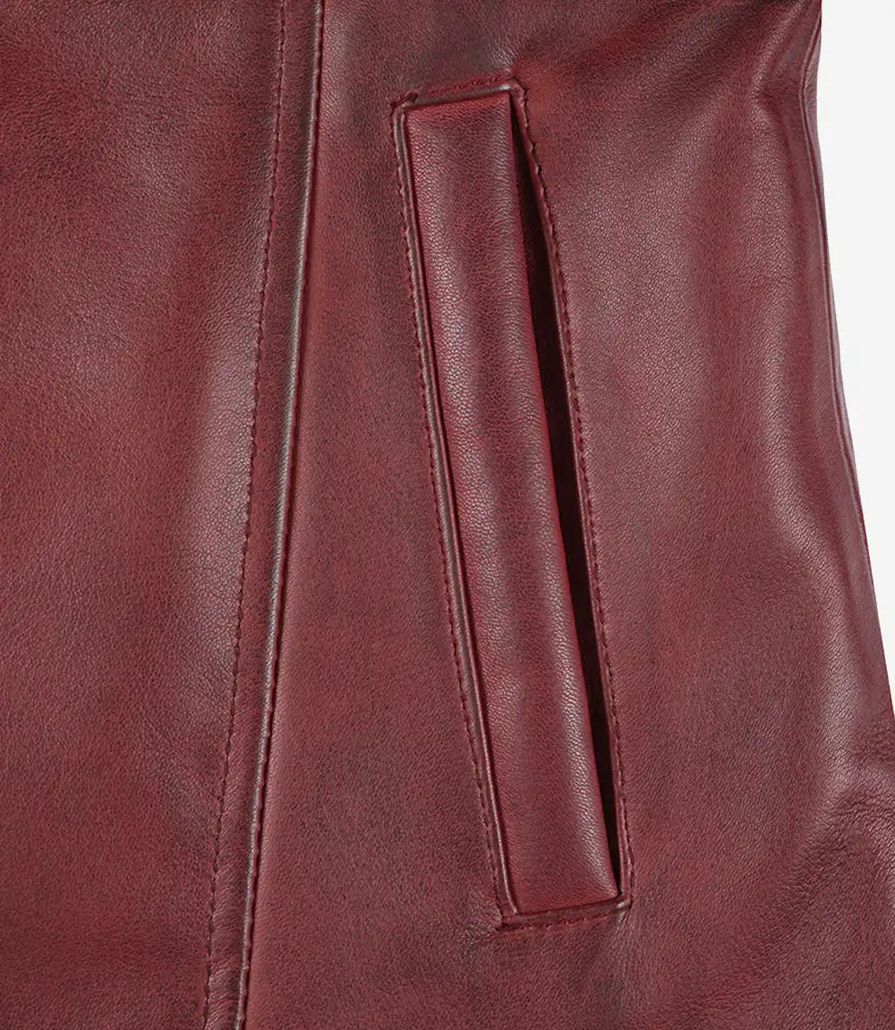 Manteau en cuir pour femme