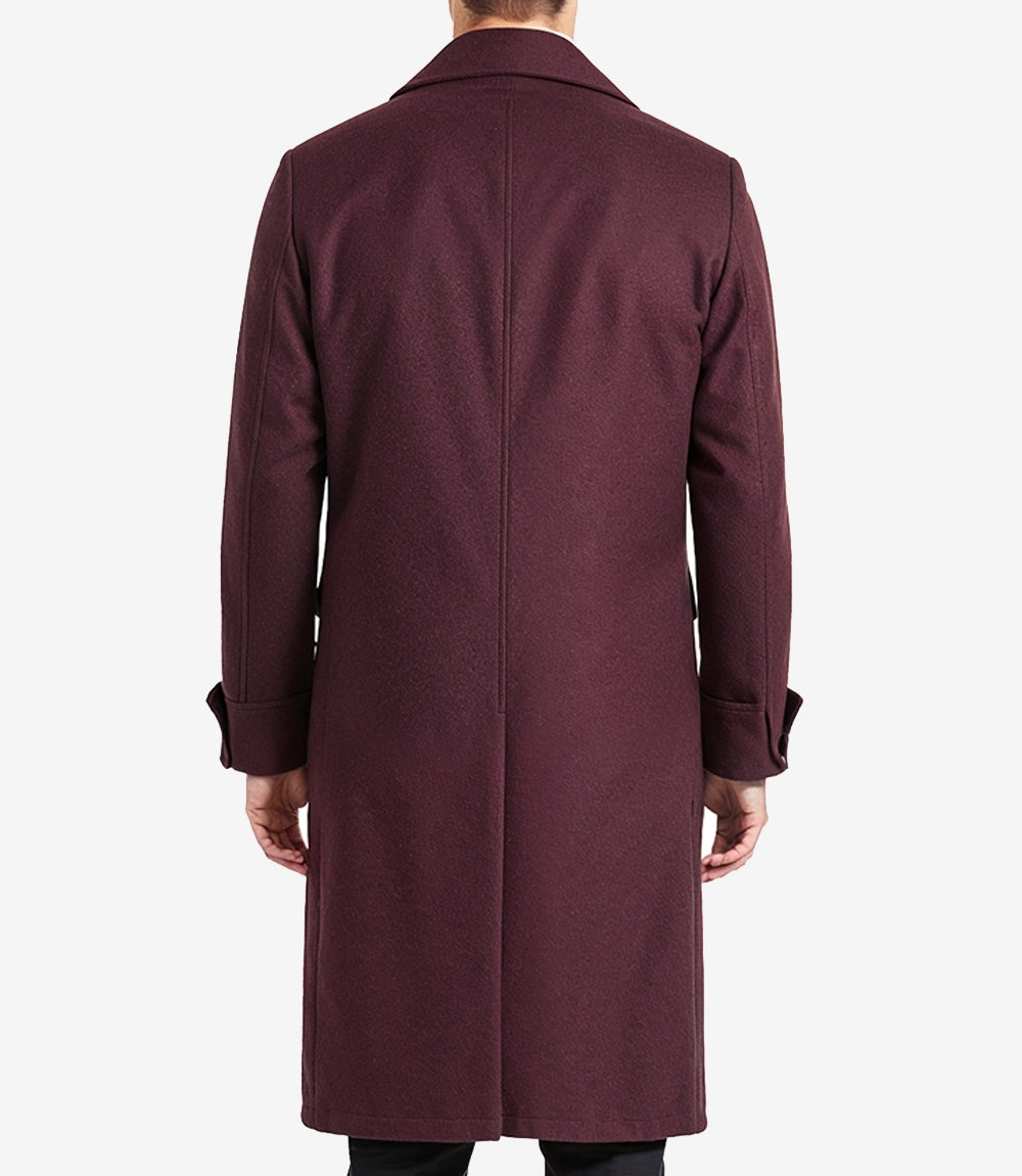 Bourgogne Manteau En Laine