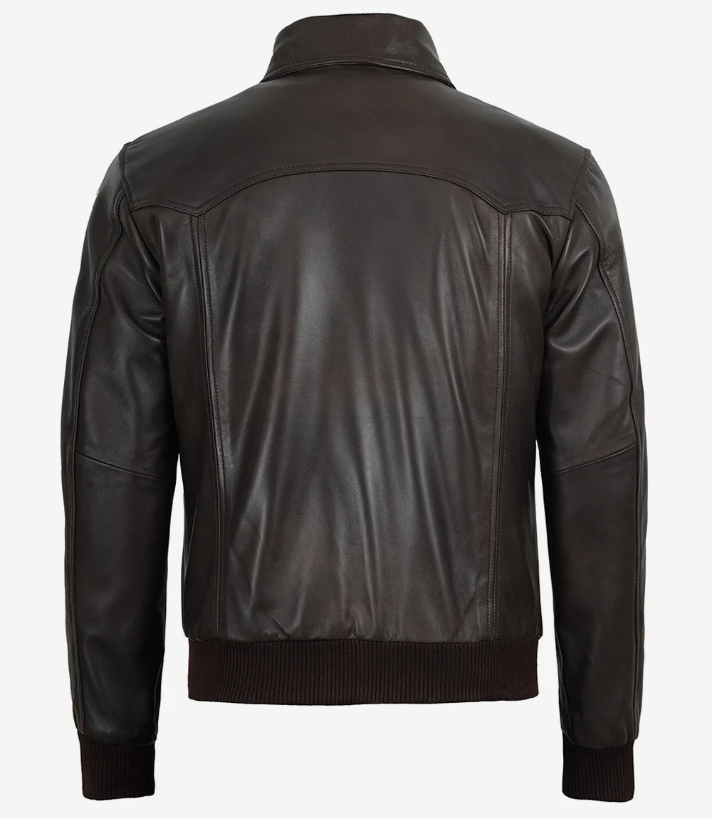 Hommes Vintage Cuir Veste
